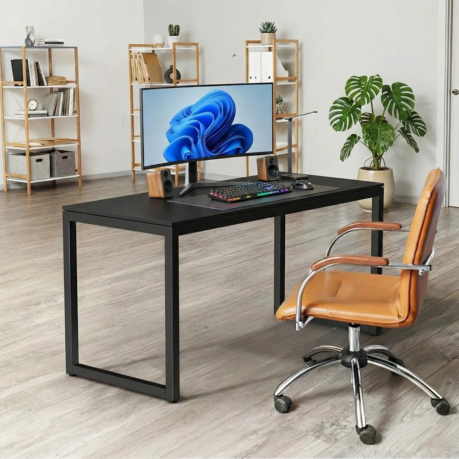 Radix Desk - Ghana Teak (Black)