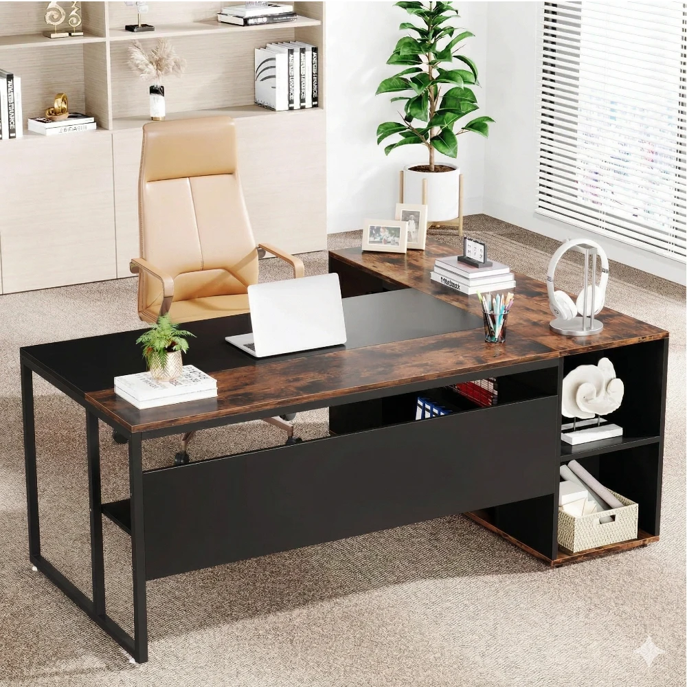 Director's Desk (Left Side Storage)