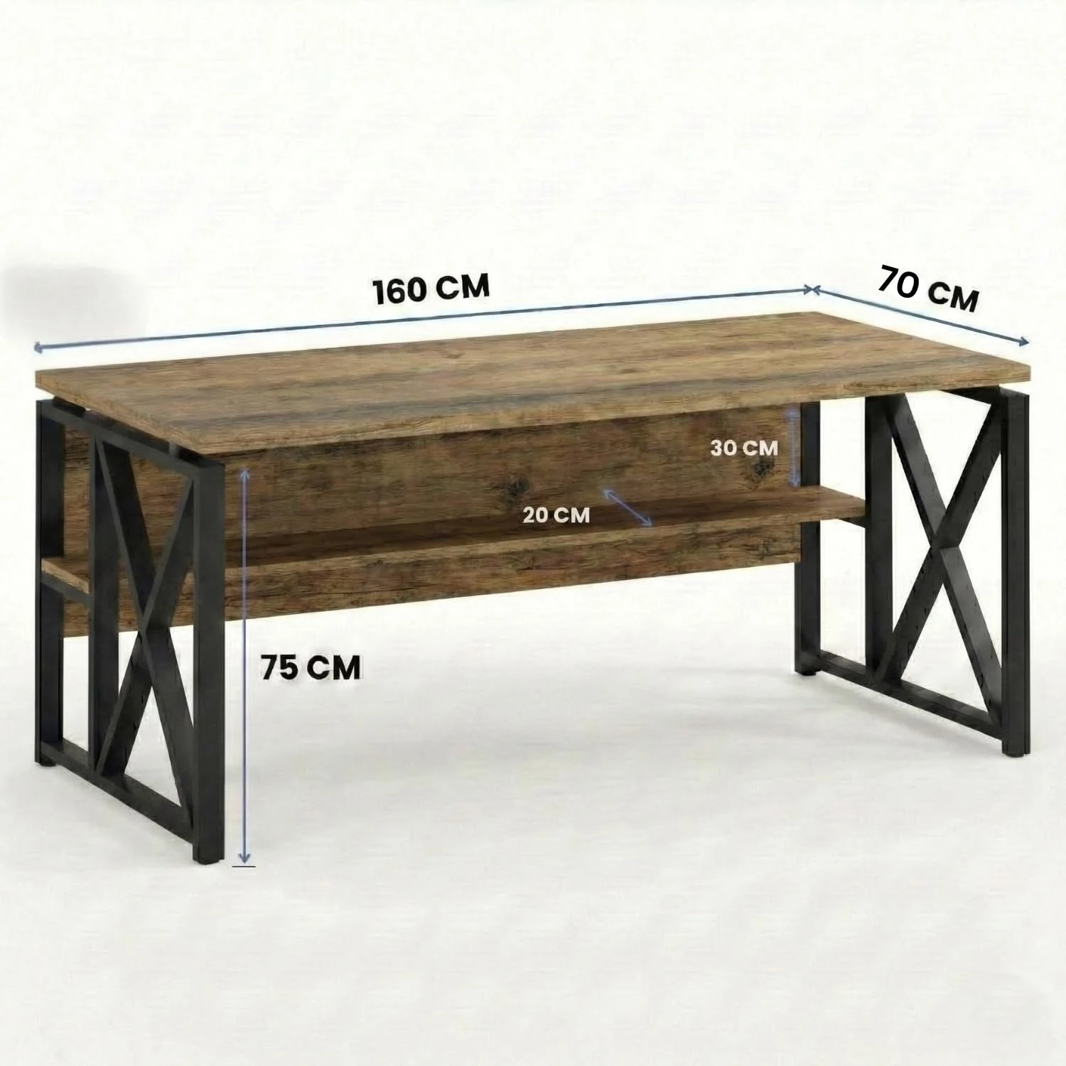 Burako Executive desk (Brown)