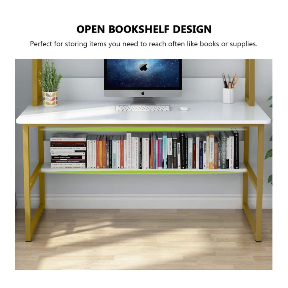 Multilayer lower shelf - White & Gold