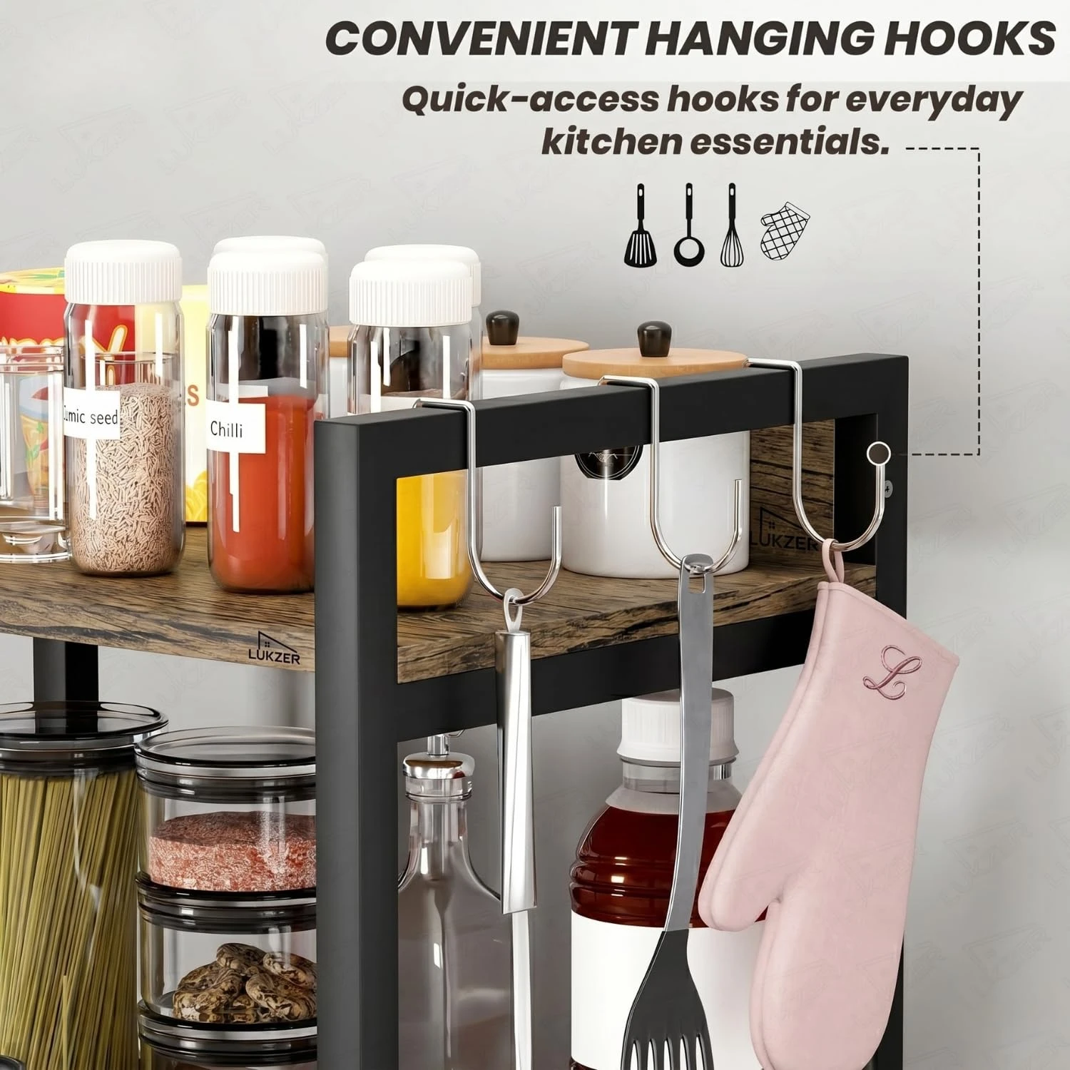 Jeni 4 layer Microwave stand