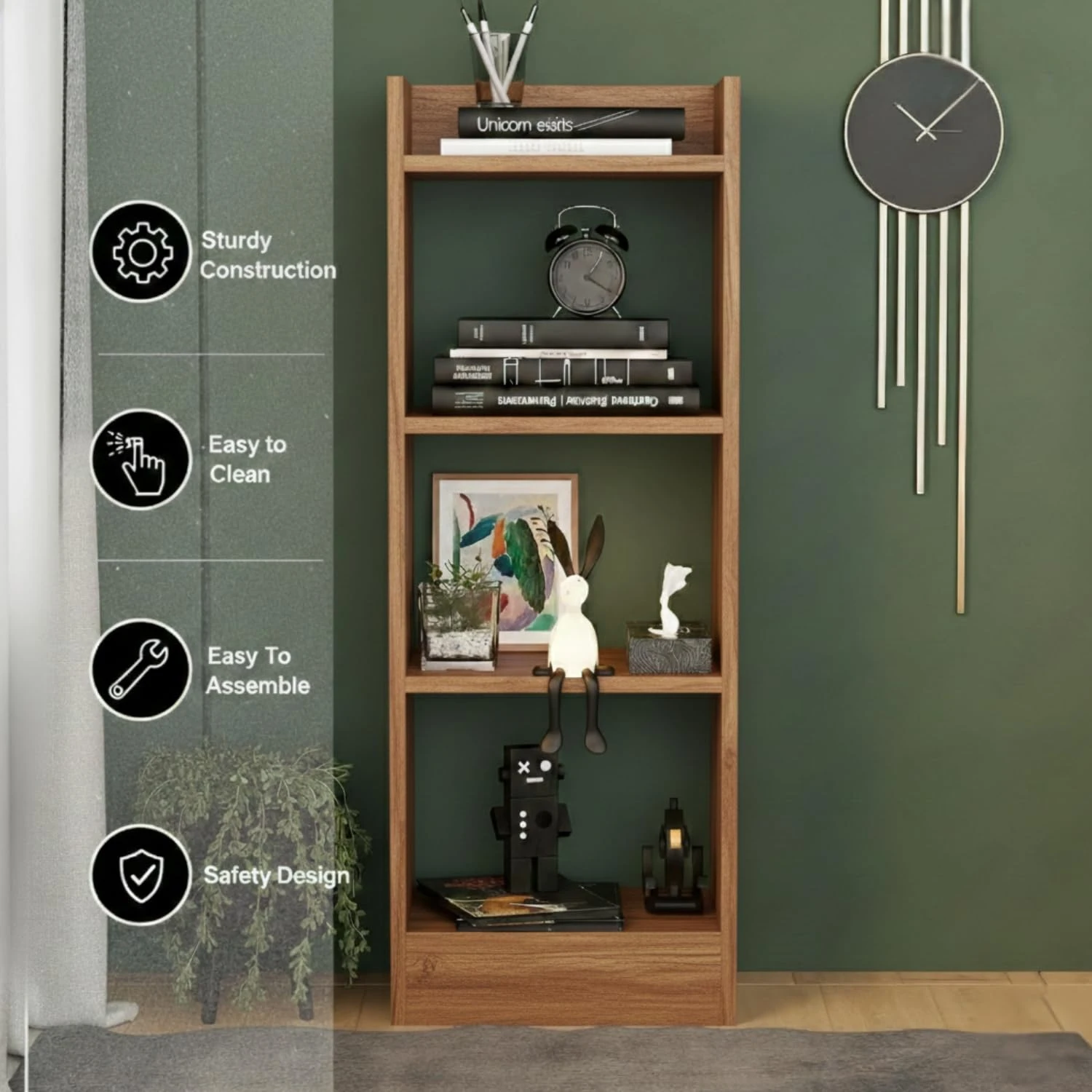 Vault BookShelf (Coach Wood)