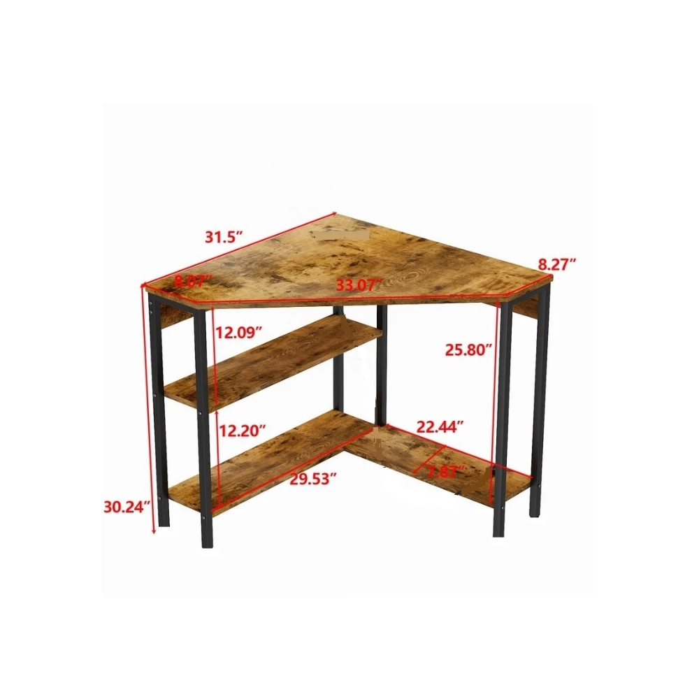 Mozek Triangle desk (Rustic Brown)