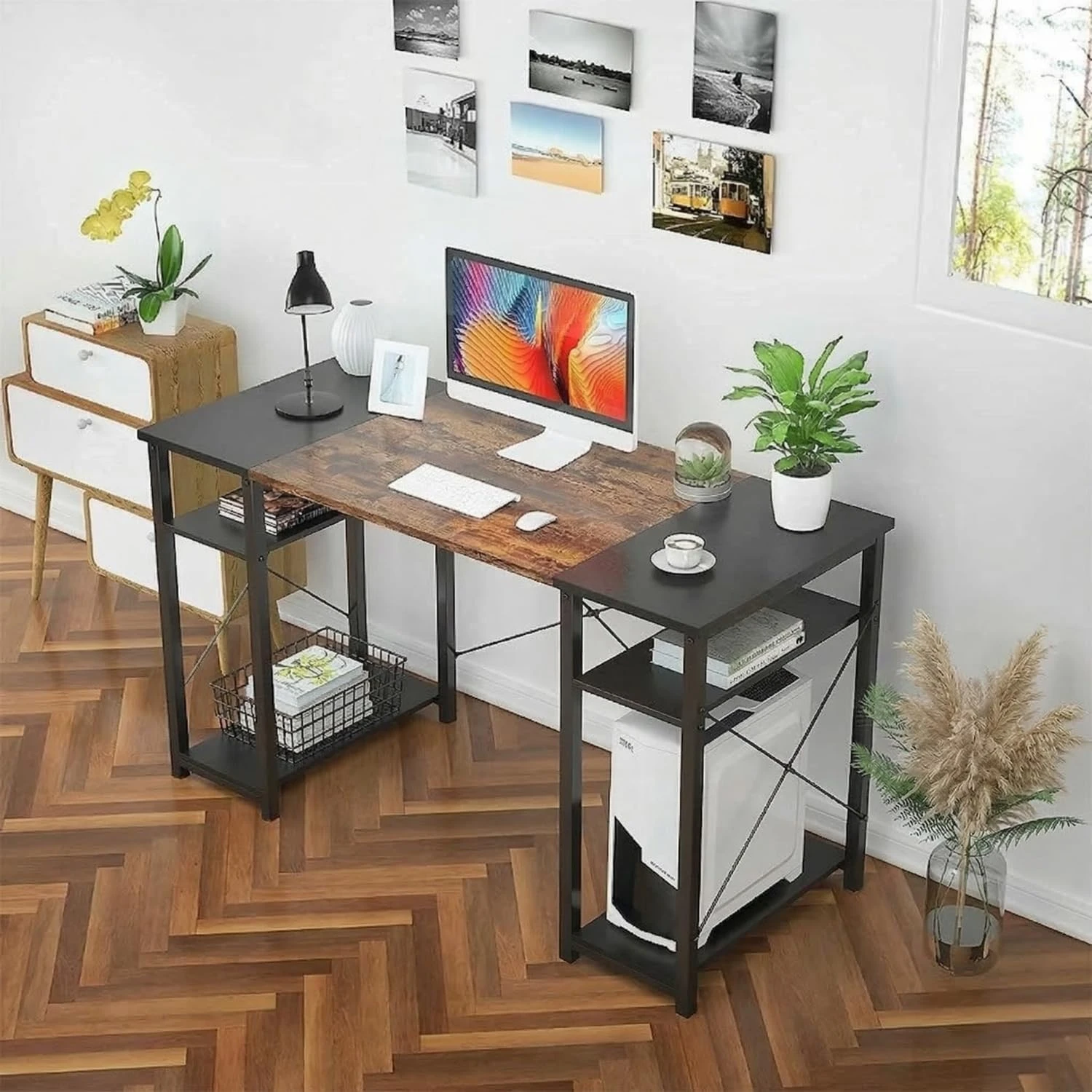 Black & Brown 170 x 60 - Rustic + BL (170Cm)