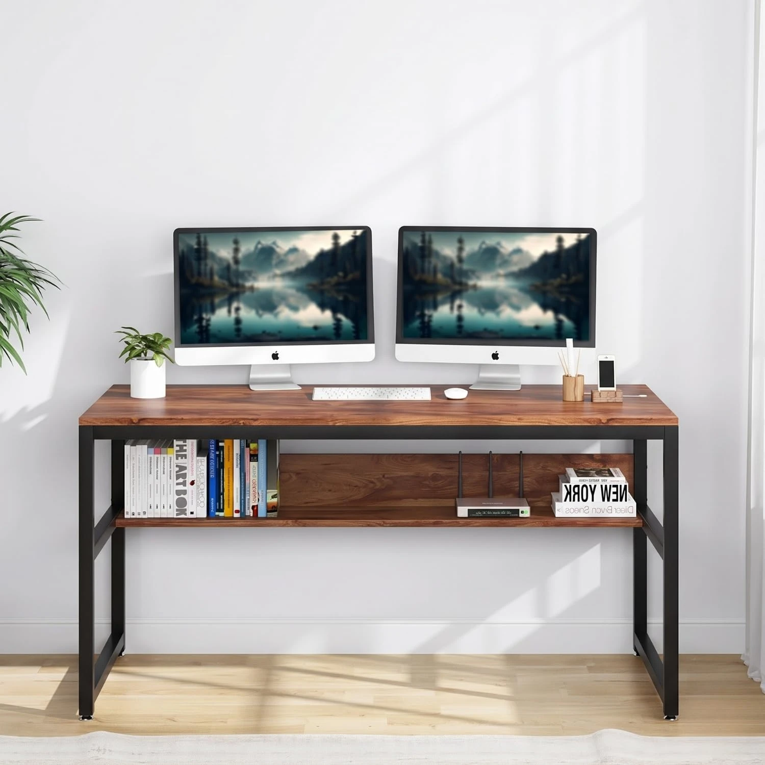 Flam desk- 120 cm - Forest