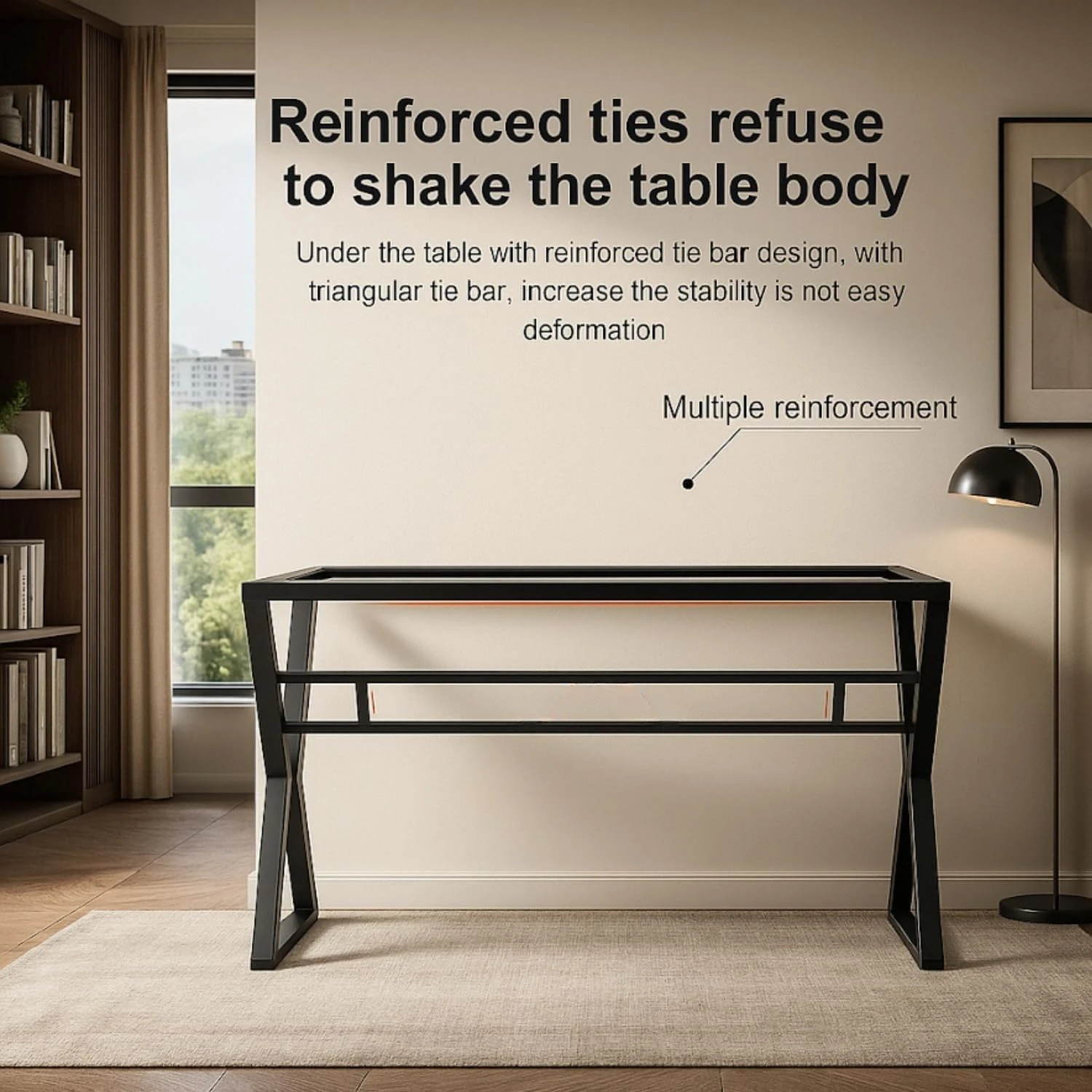 Jimmy Desk - 150Cm (Black)