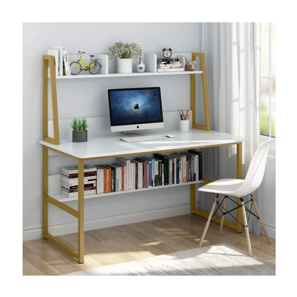 Multilayer lower shelf - White & Gold