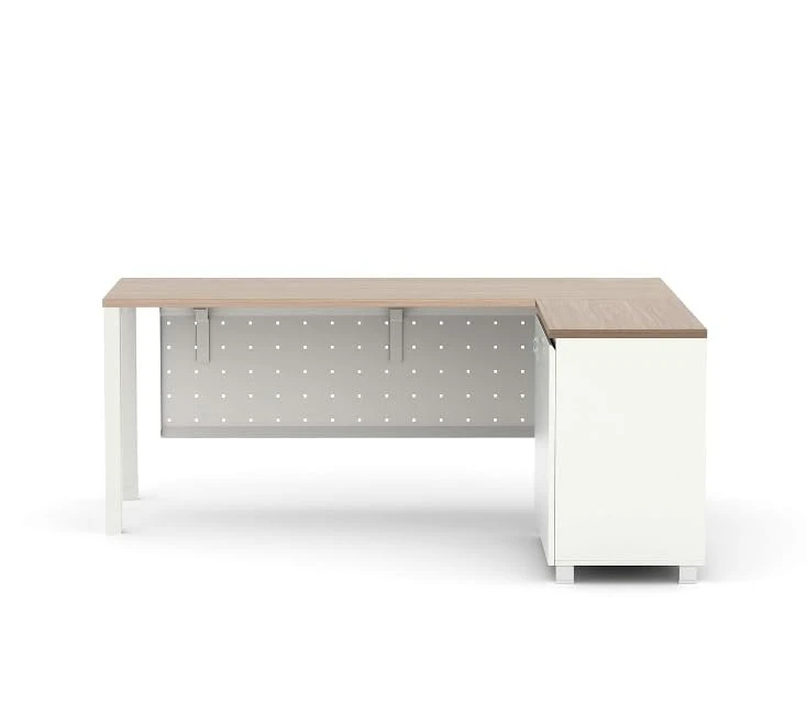 Serenity L-Shape Storage Desk (Walnut/180 CM)
