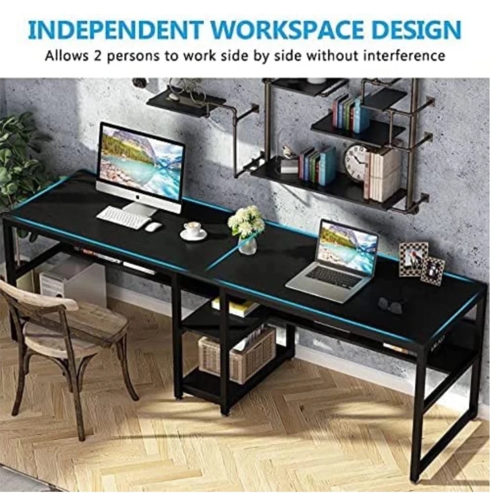 Lancster workstation (240 CM/Black)