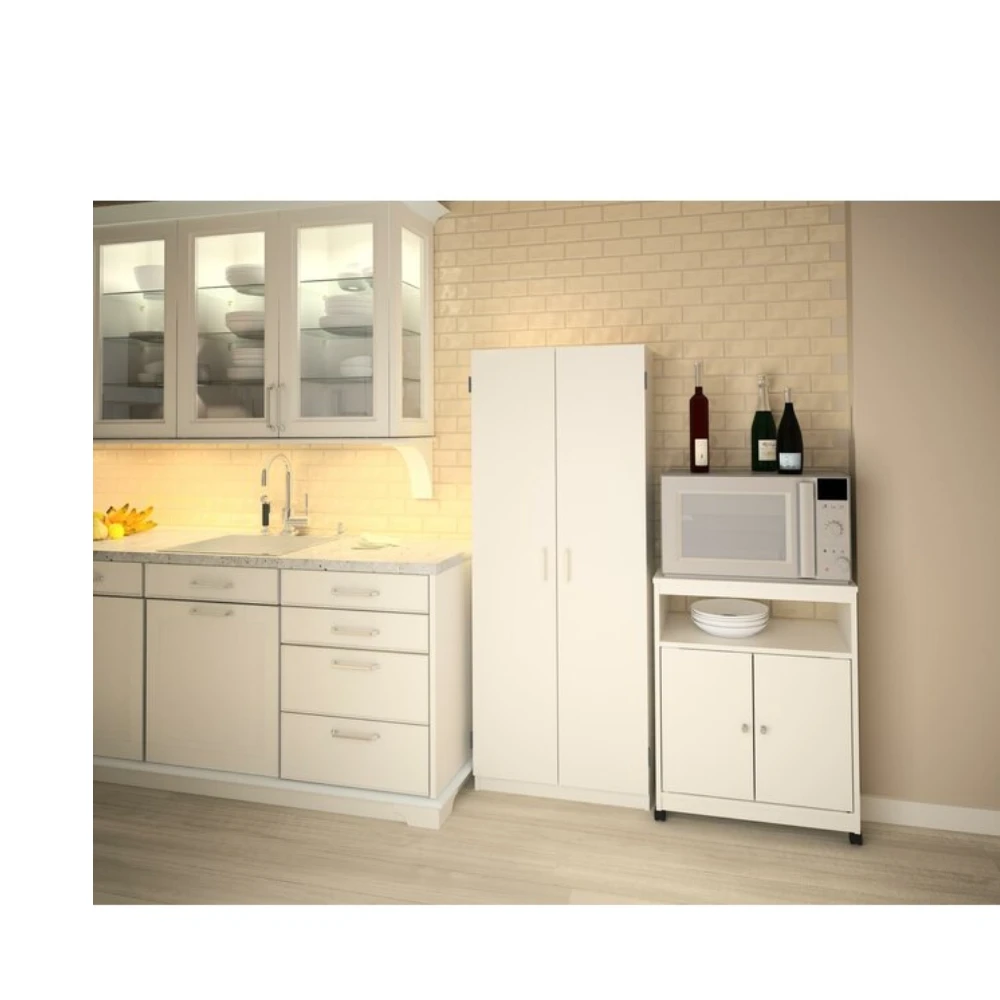 White Kitchen Pantry Model D