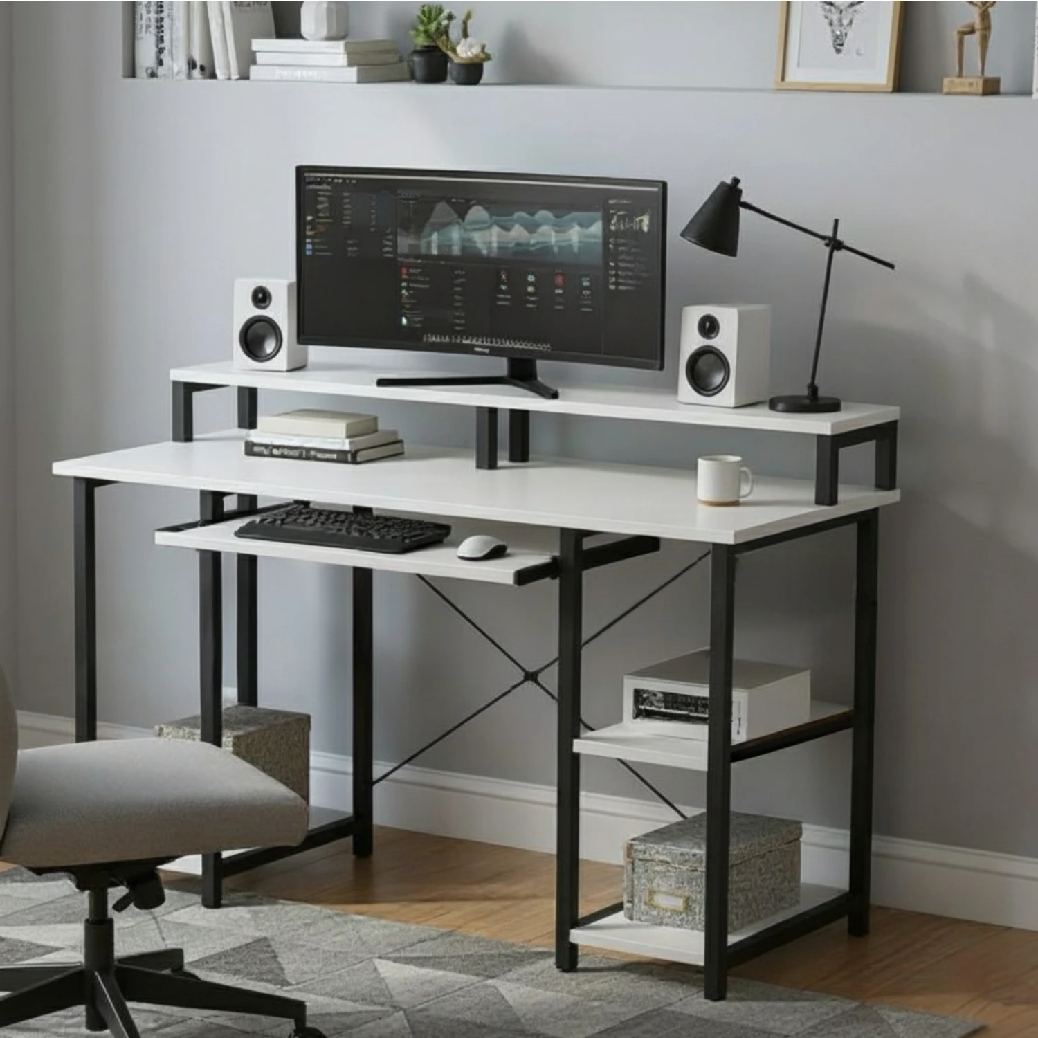 Trio Desk (120 Cm/White)