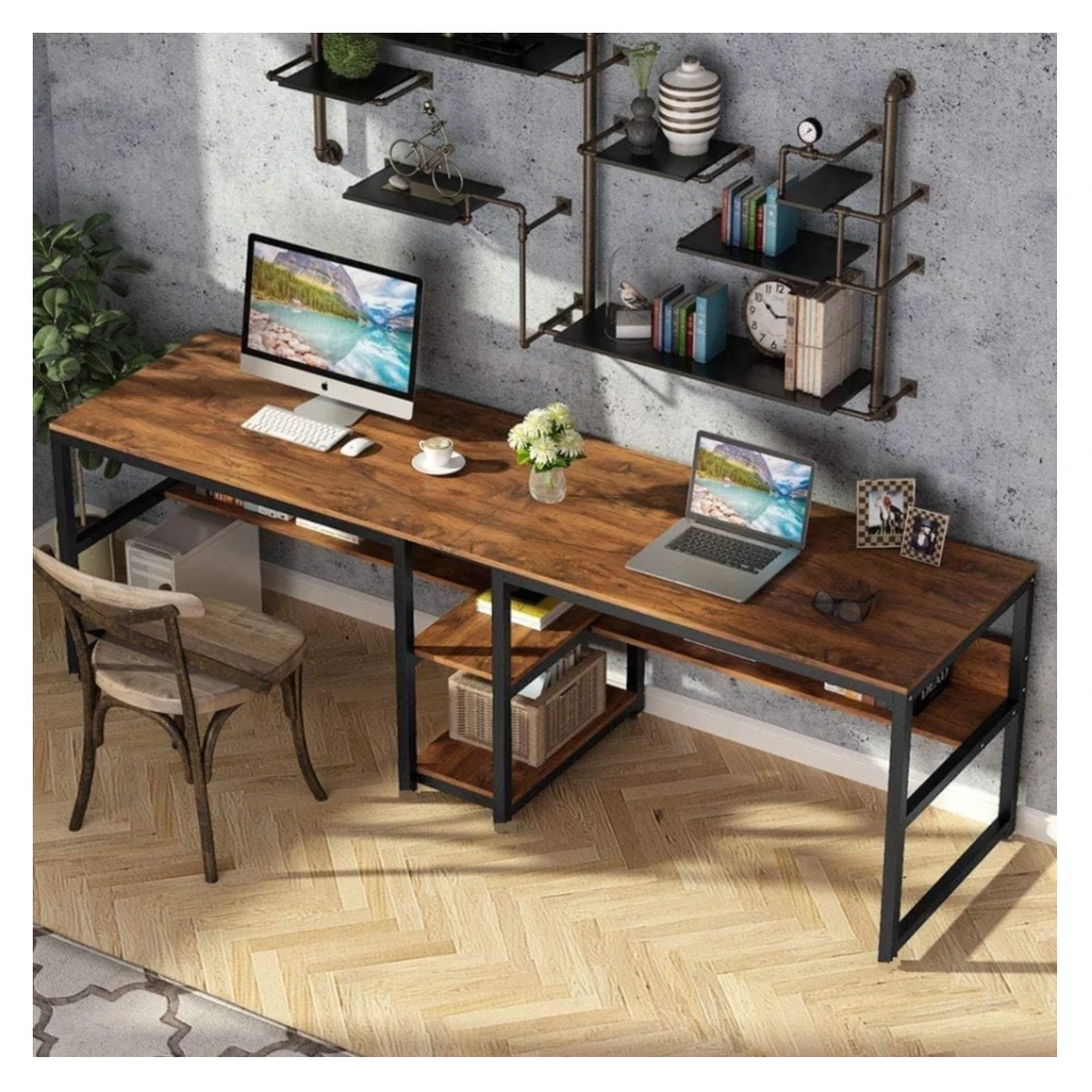 Lancster workstation (240 CM/Brown)