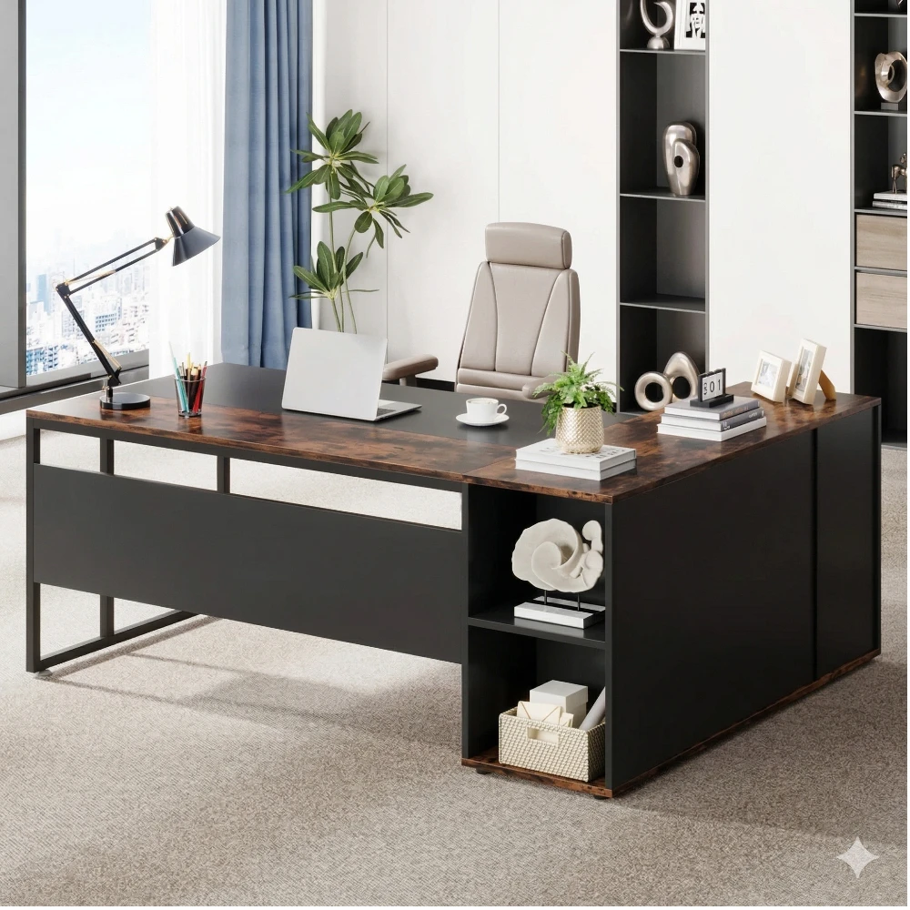 Director's Desk (Left Side Storage)