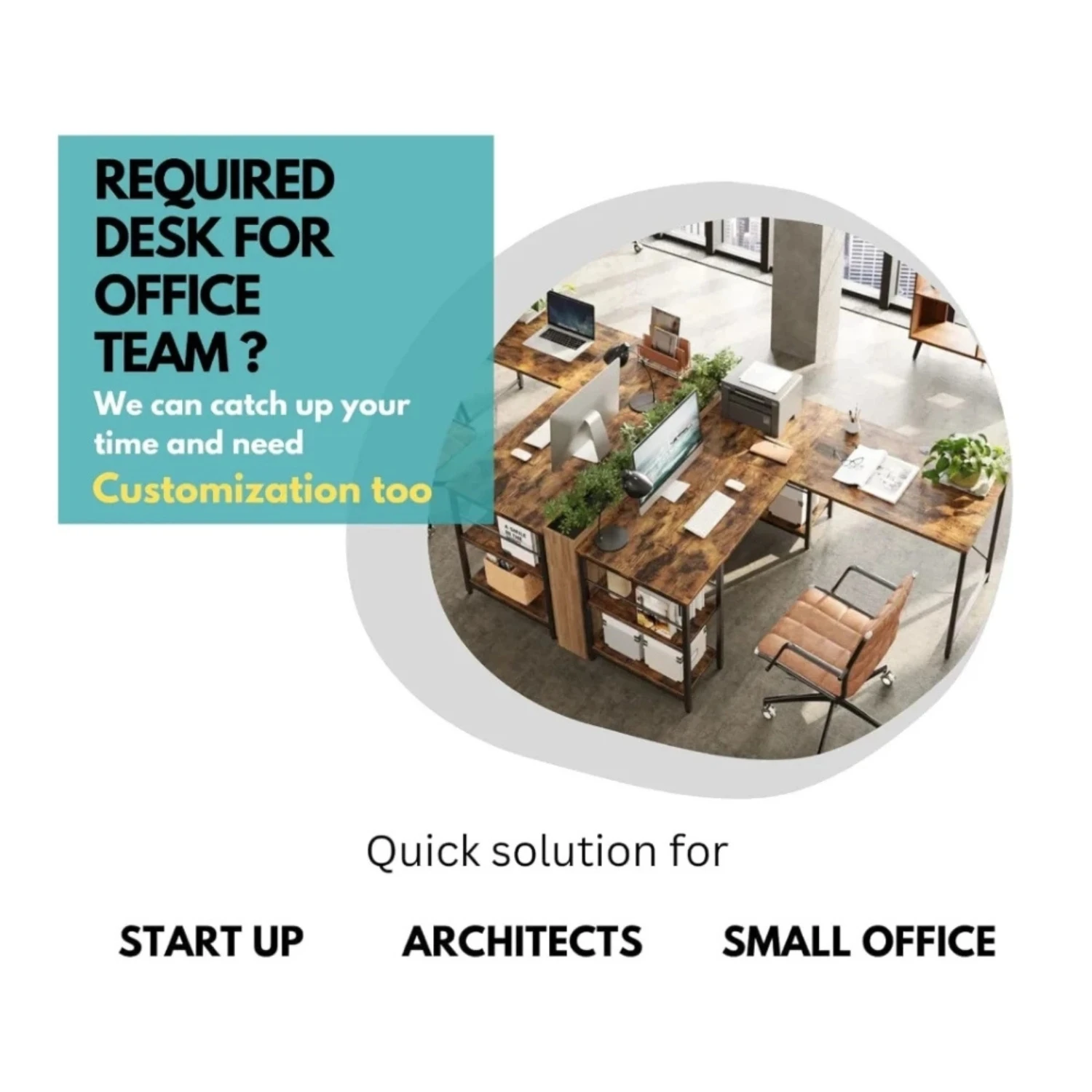 BattleStation Desk 128 cm (White)