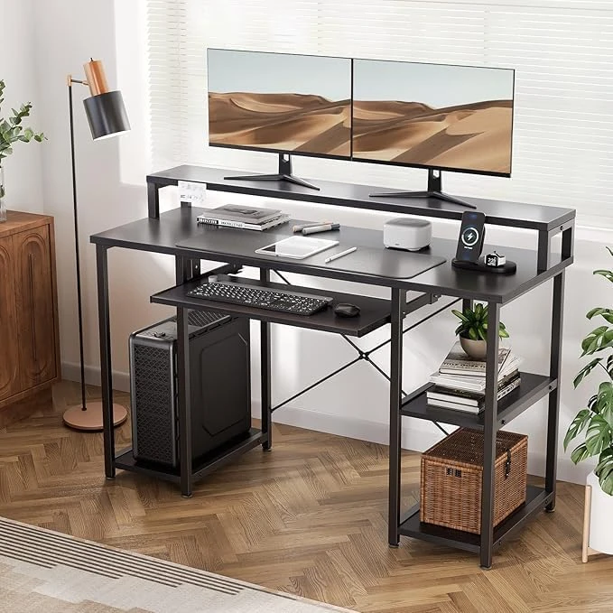 Trio Desk (140 cm/Black)