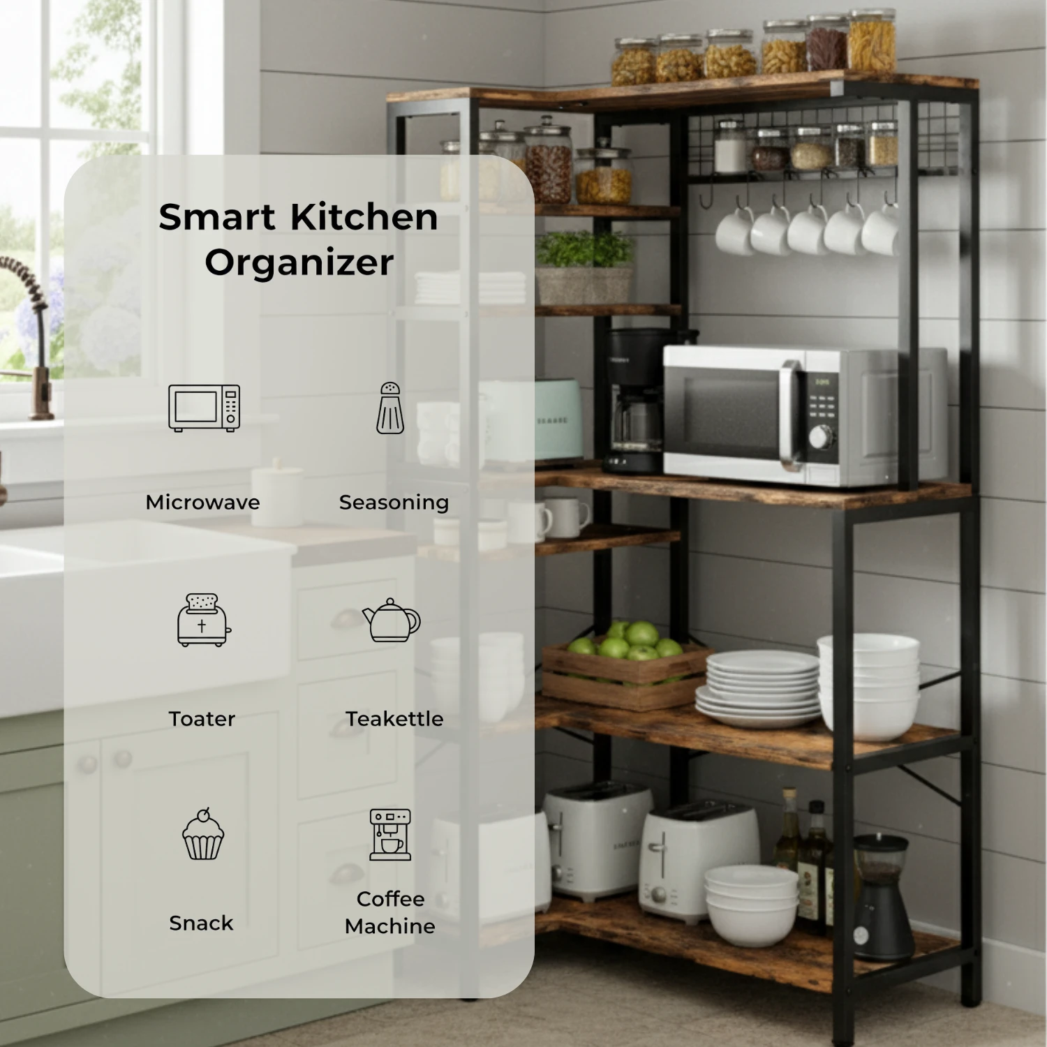 Grido L Kitchen Rack