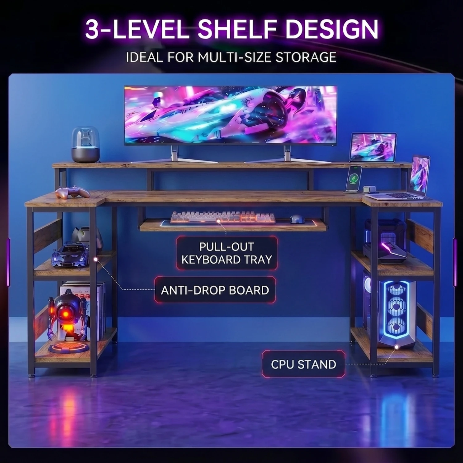 Gamz Desk - 150 Cm