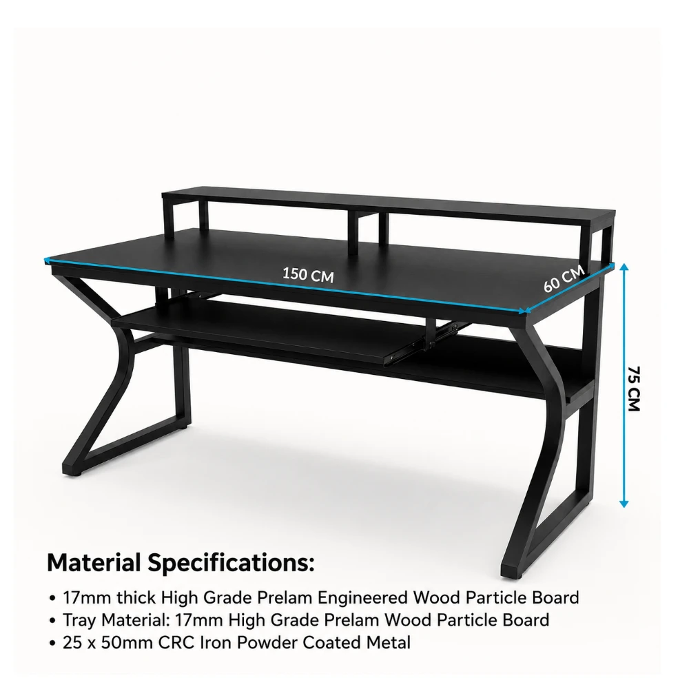 Plik desk - 150 - Black