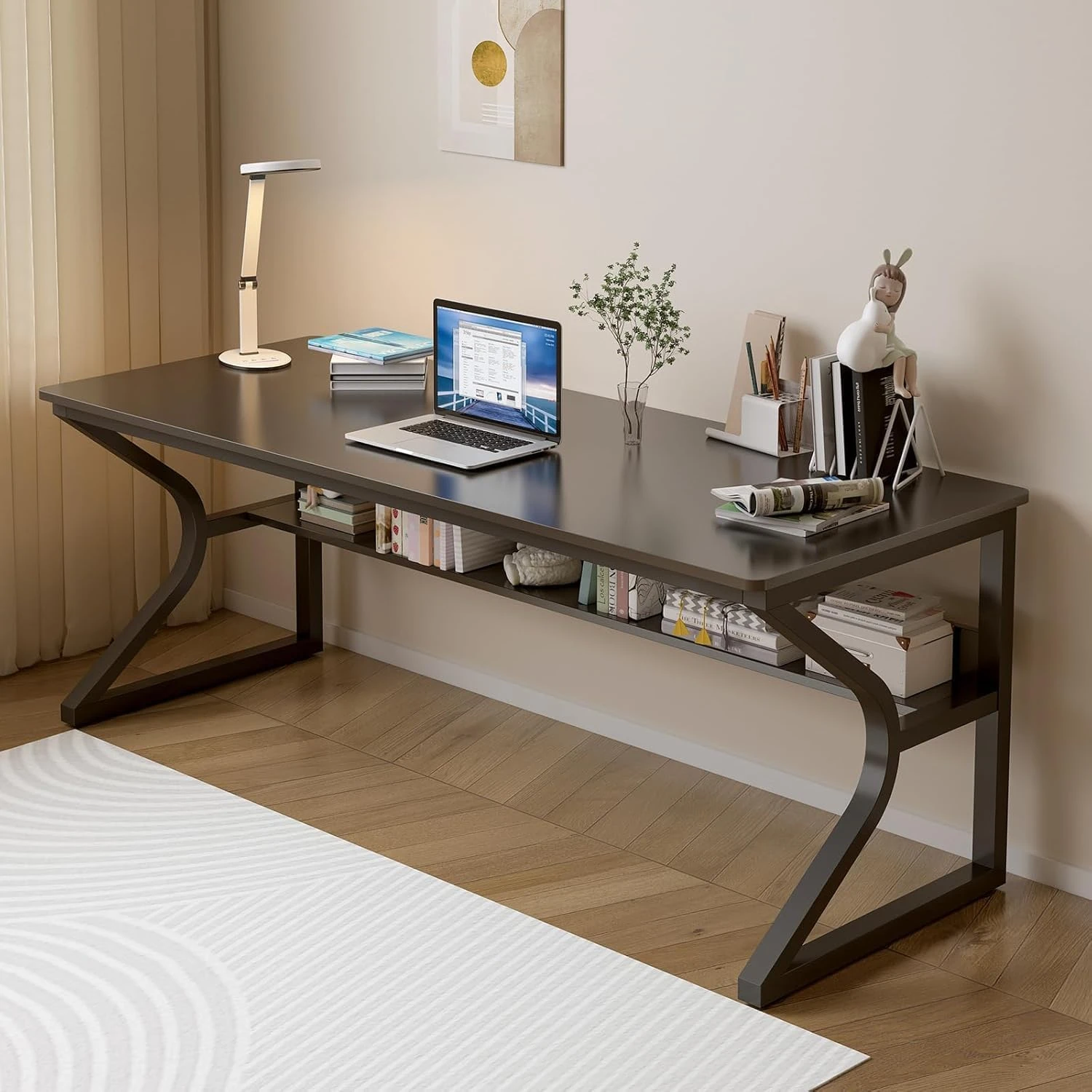 Kynes Computer Desk (150 CM) - Black