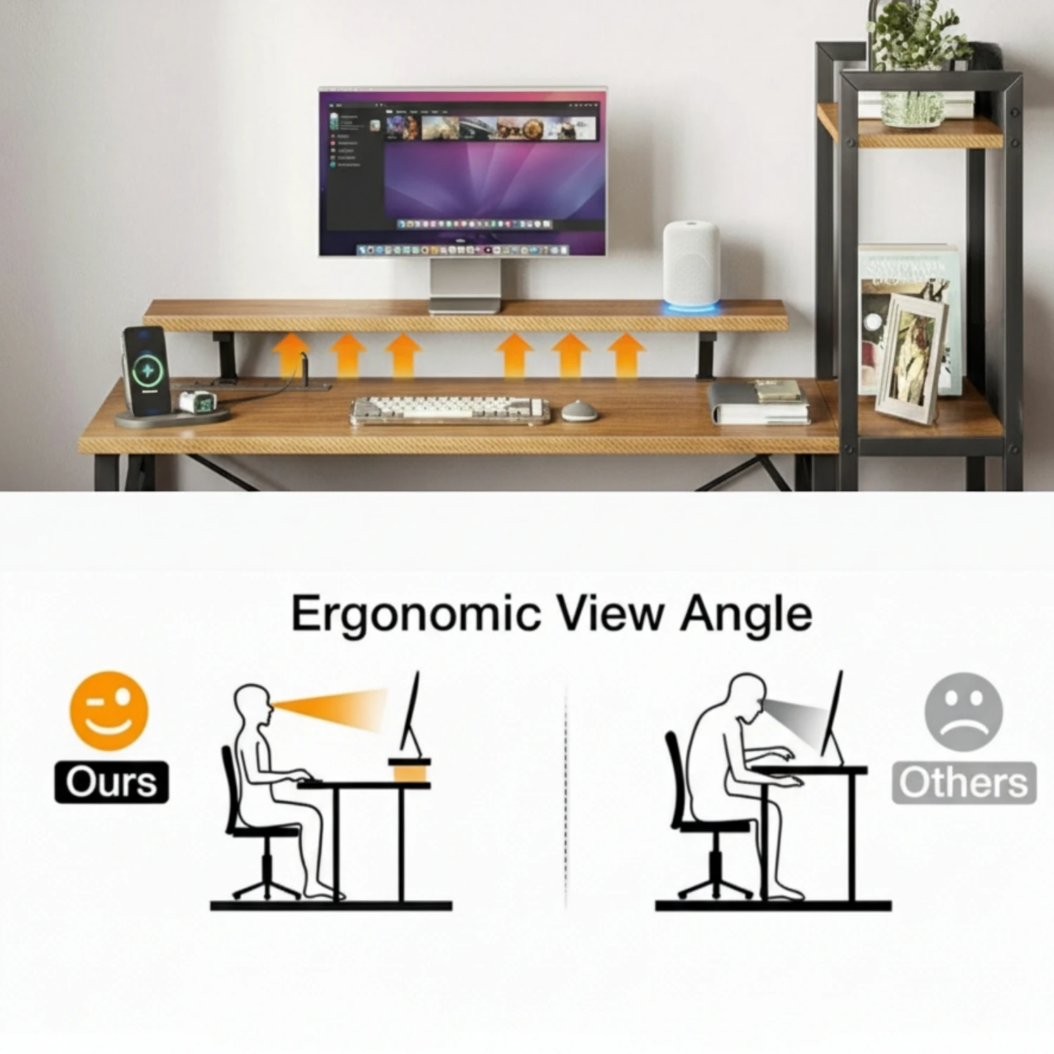 Ergo Desk - Coach Wood