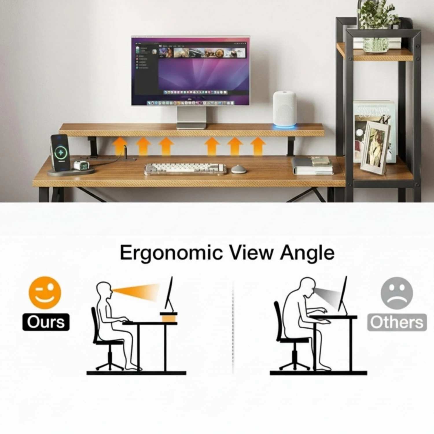 Ergo Desk - Coach Wood