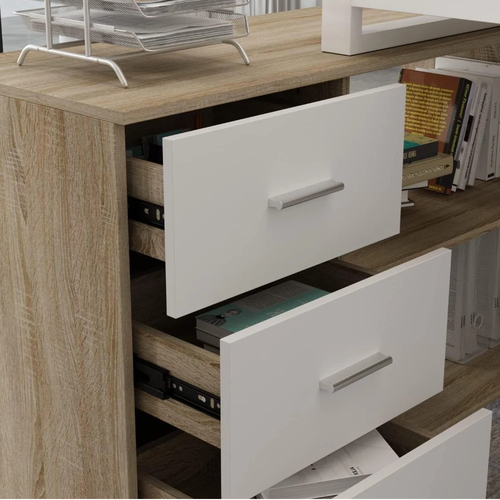 Credenza Desk (Left Side Storage)