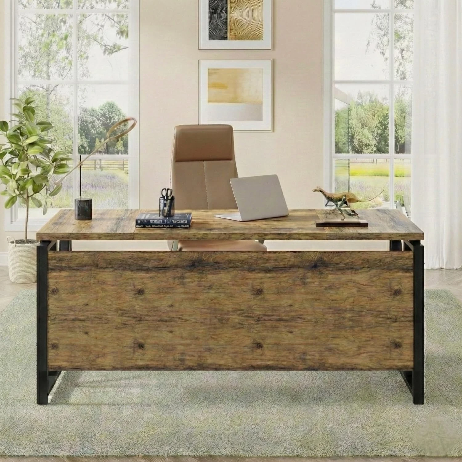 Burako Executive desk (Brown)