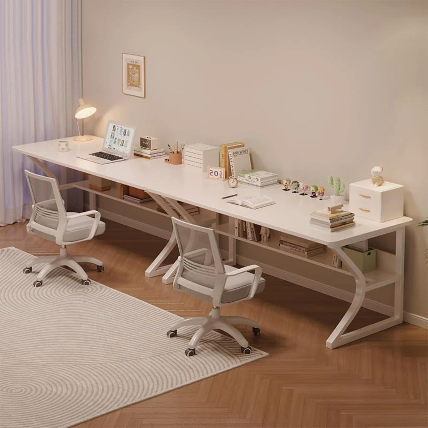 Kynes Computer Desk (160 CM) White