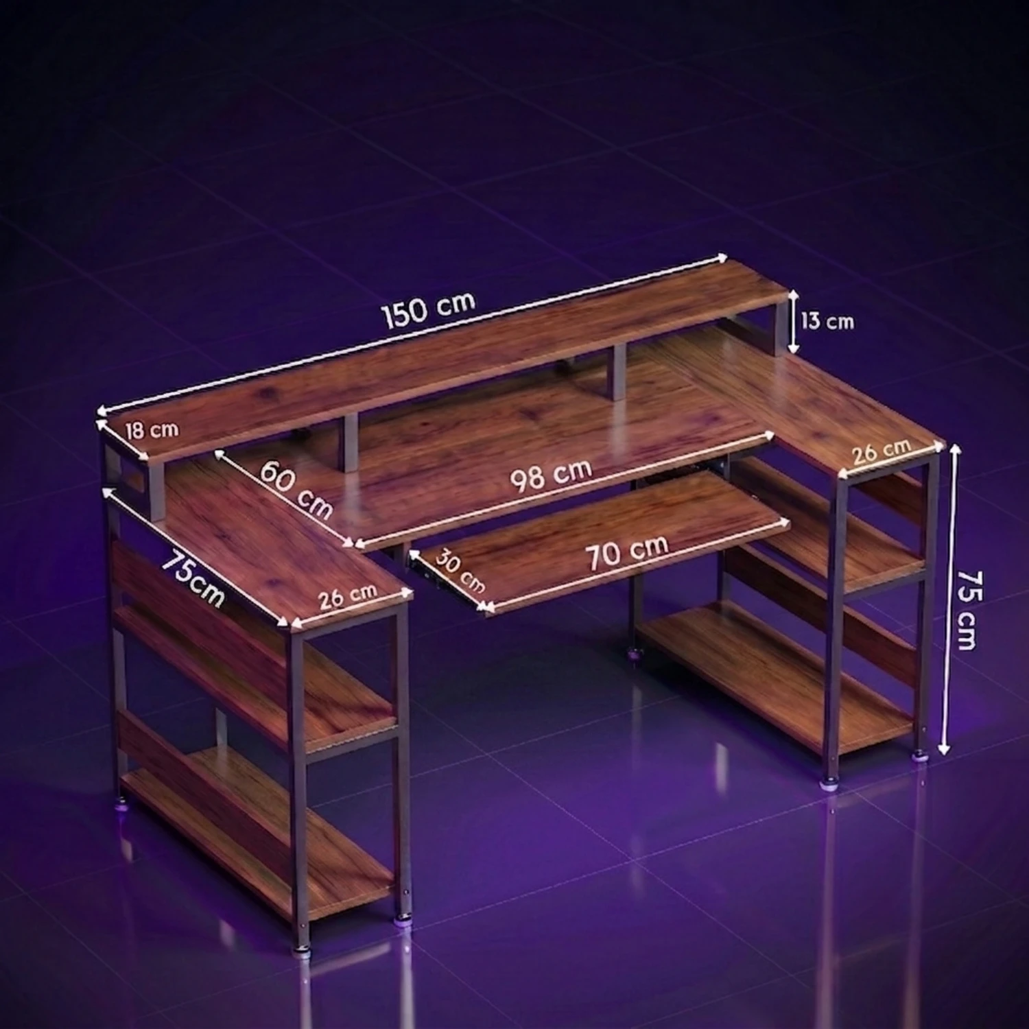 Gamz Desk - 150 Cm