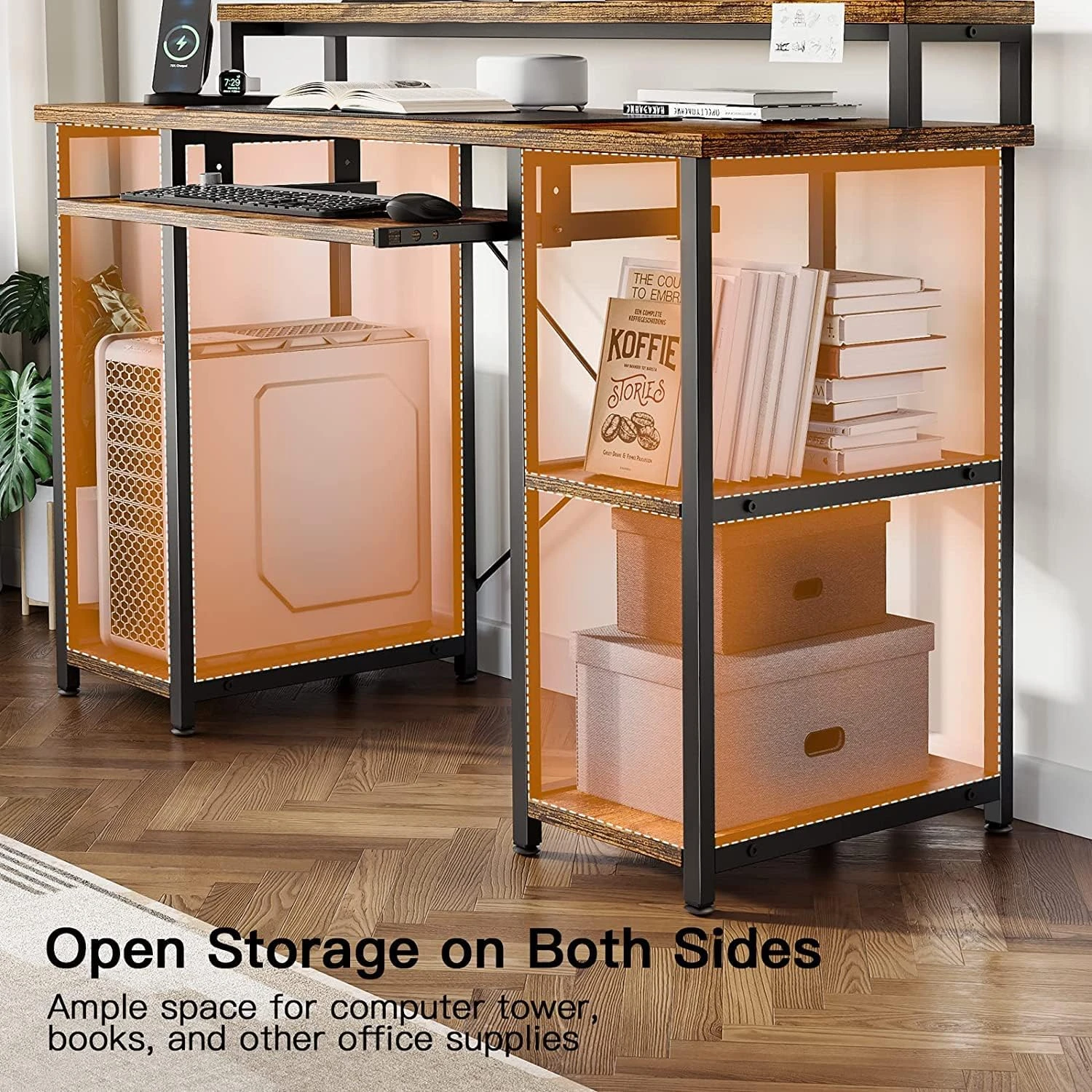 Trio Desk (140 cm/Brown)