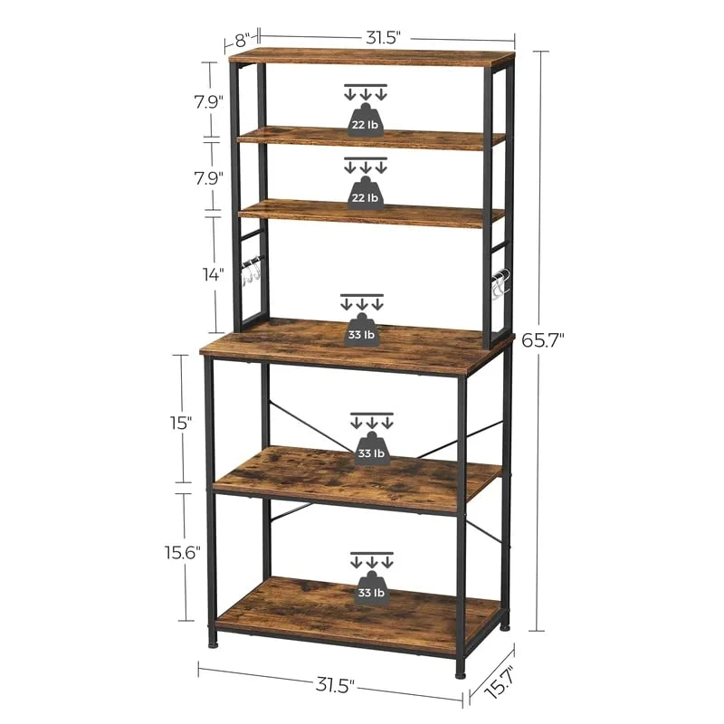6 Tier Multilayer kitchen rack