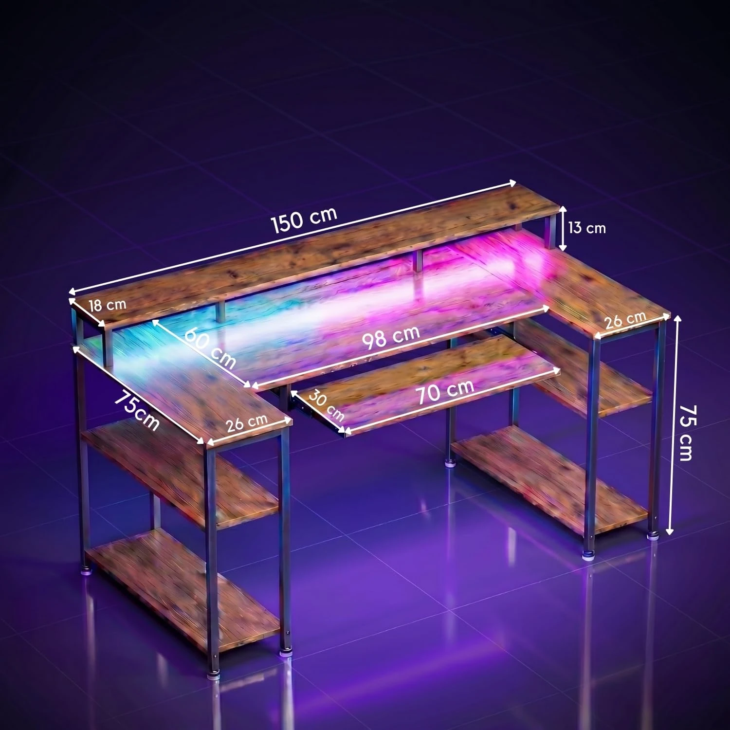 Gamz Desk - 150 Cm