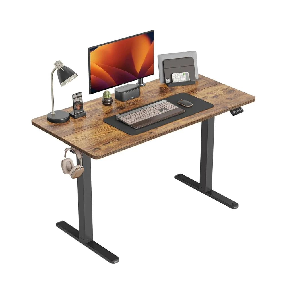Height Adjustable Desk (Brown/Single Motor)