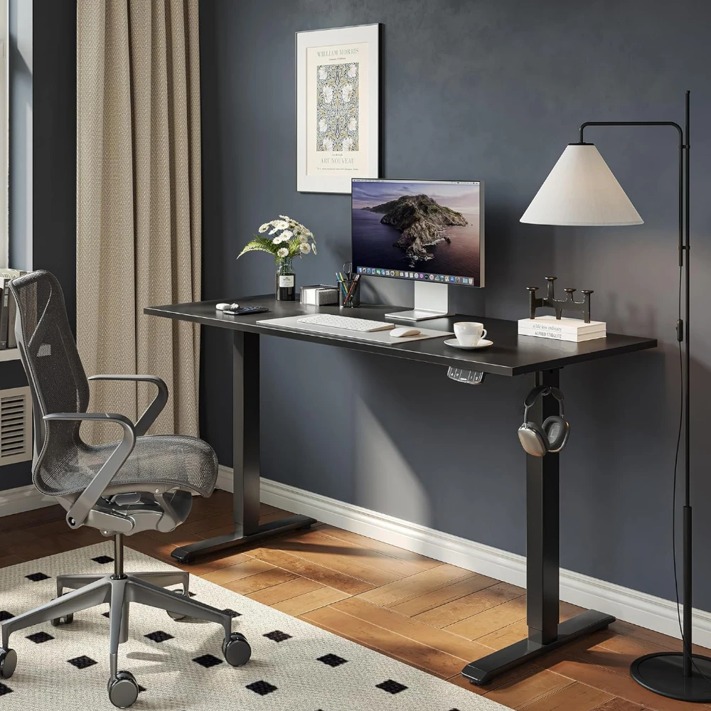 Height Adjustable Desk (Black/Dual Motor)