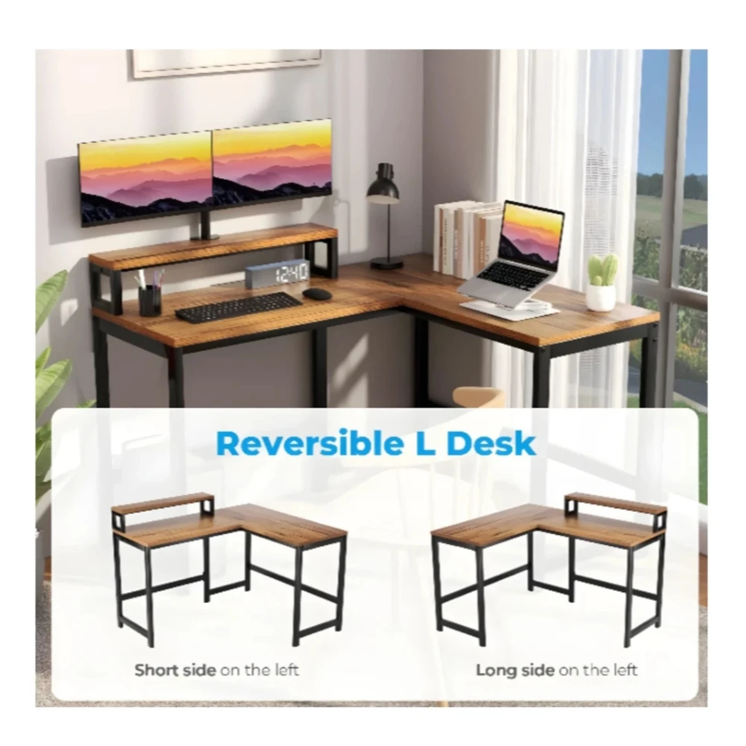 BattleStation Desk 128 cm (Brown)