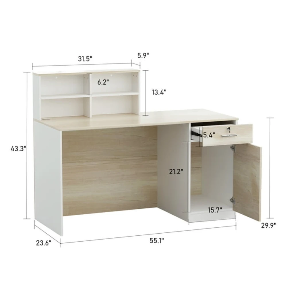 Hutch Reception Desk Model B