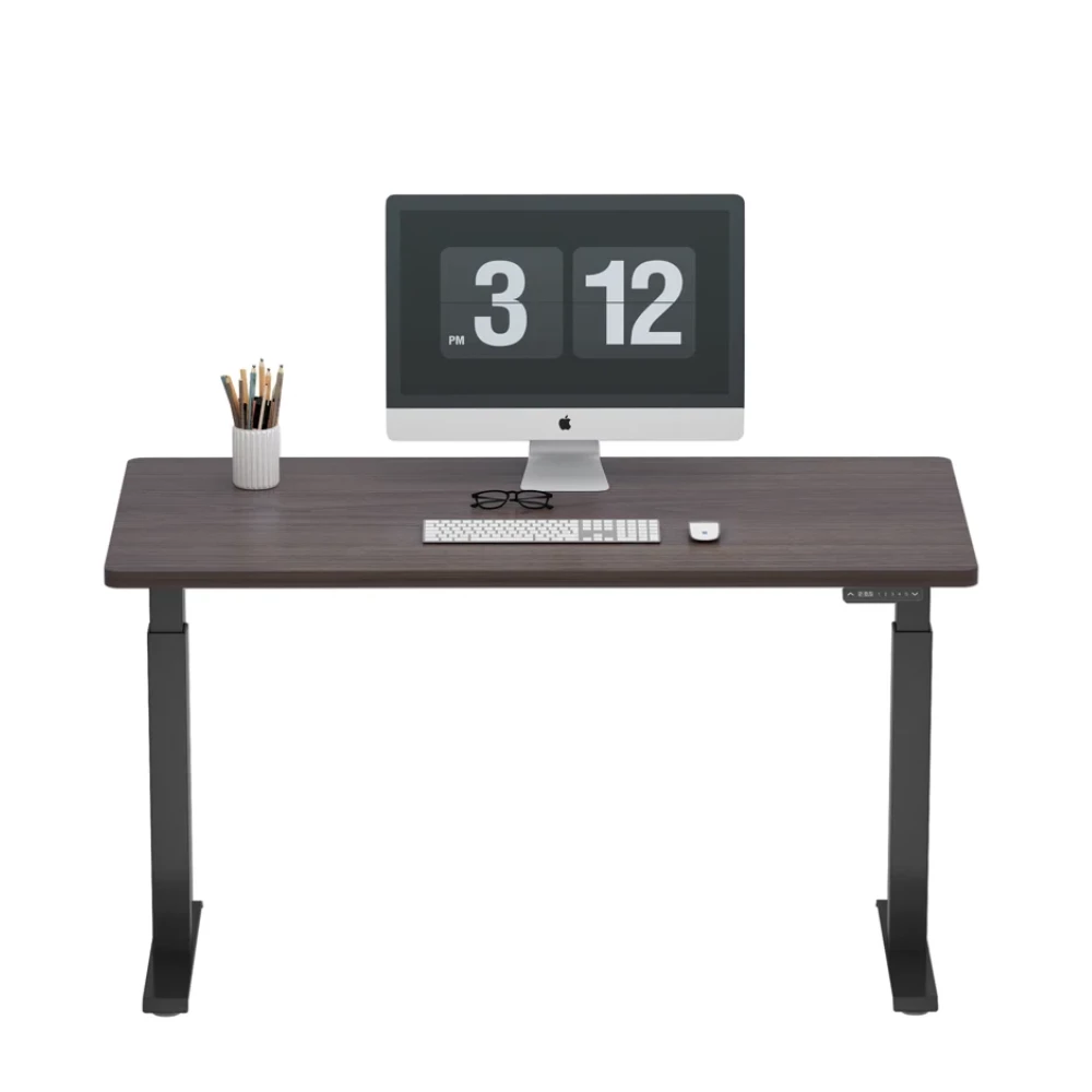 Single Motor Standing Desk-Ghana teak