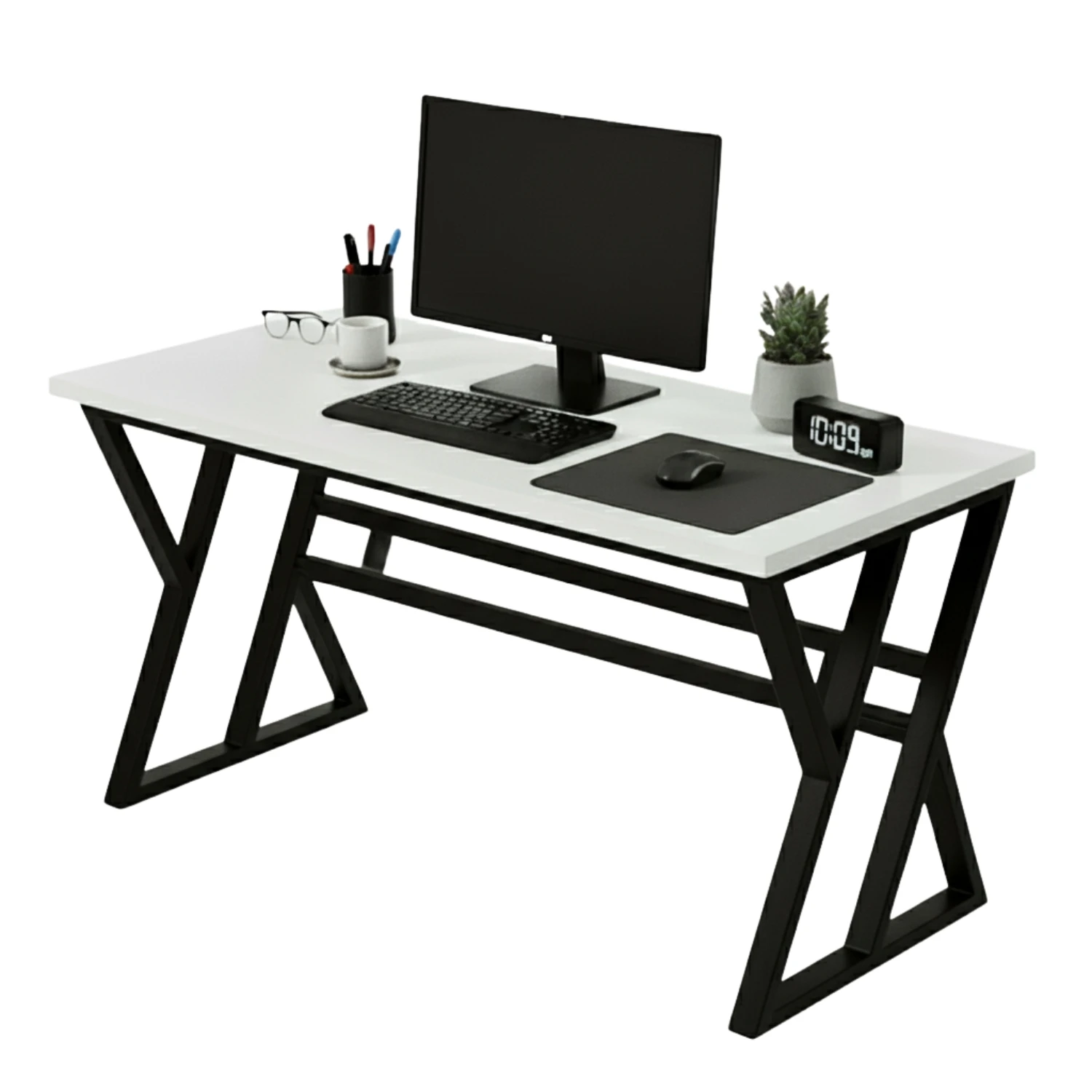 Jimmy Desk - 120Cm (Black & White)