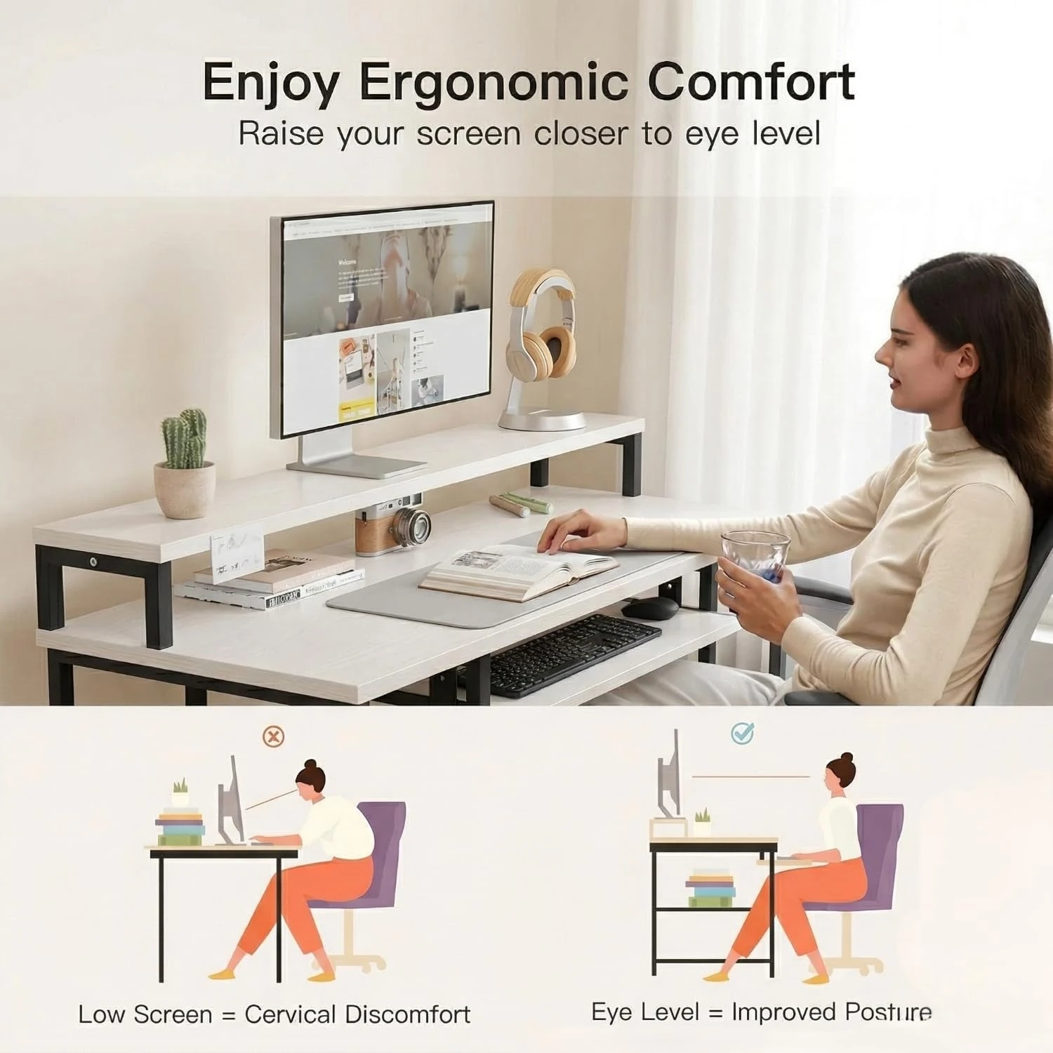 Trio Desk (150 Cm/WHIITE)