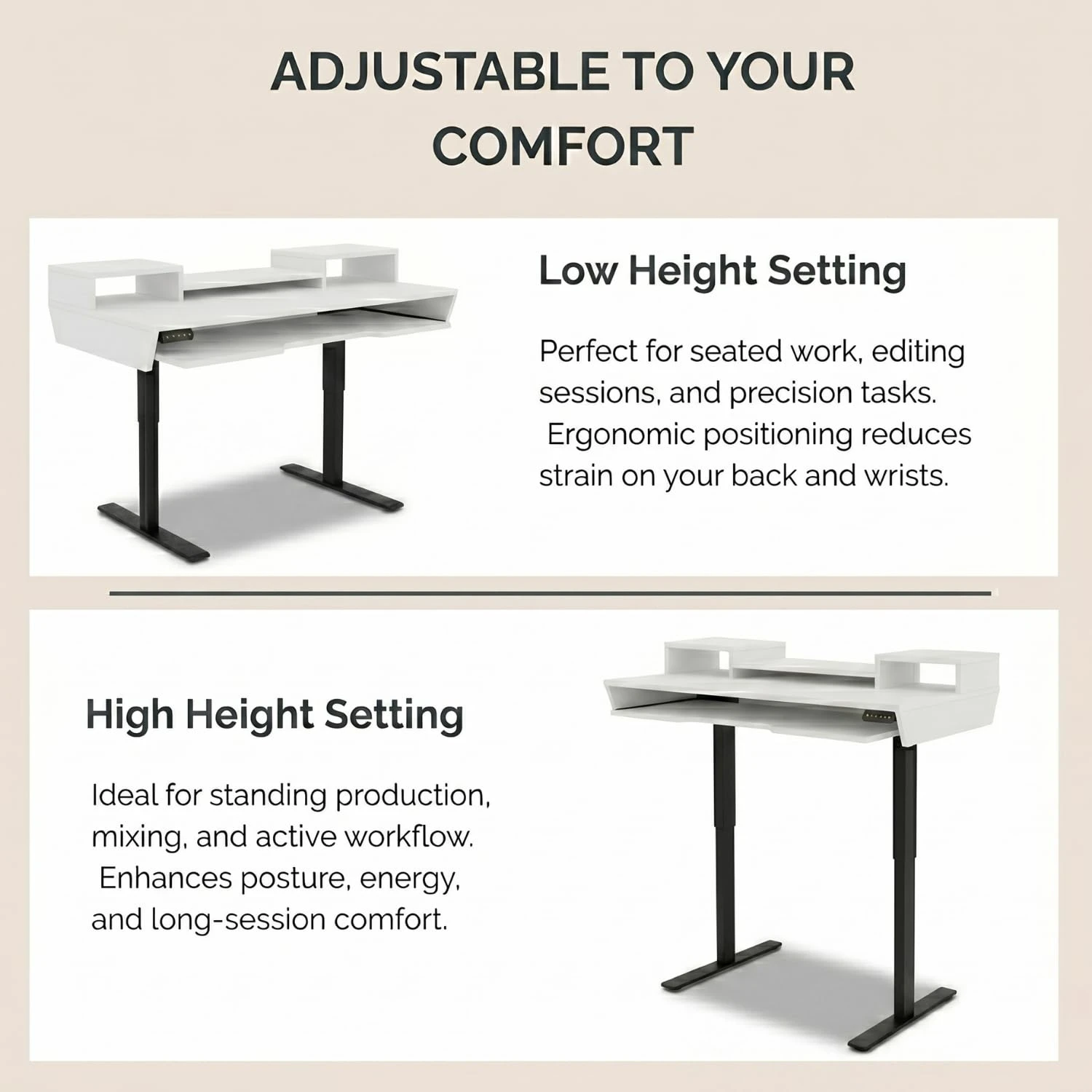 Kreate Studio desk - white