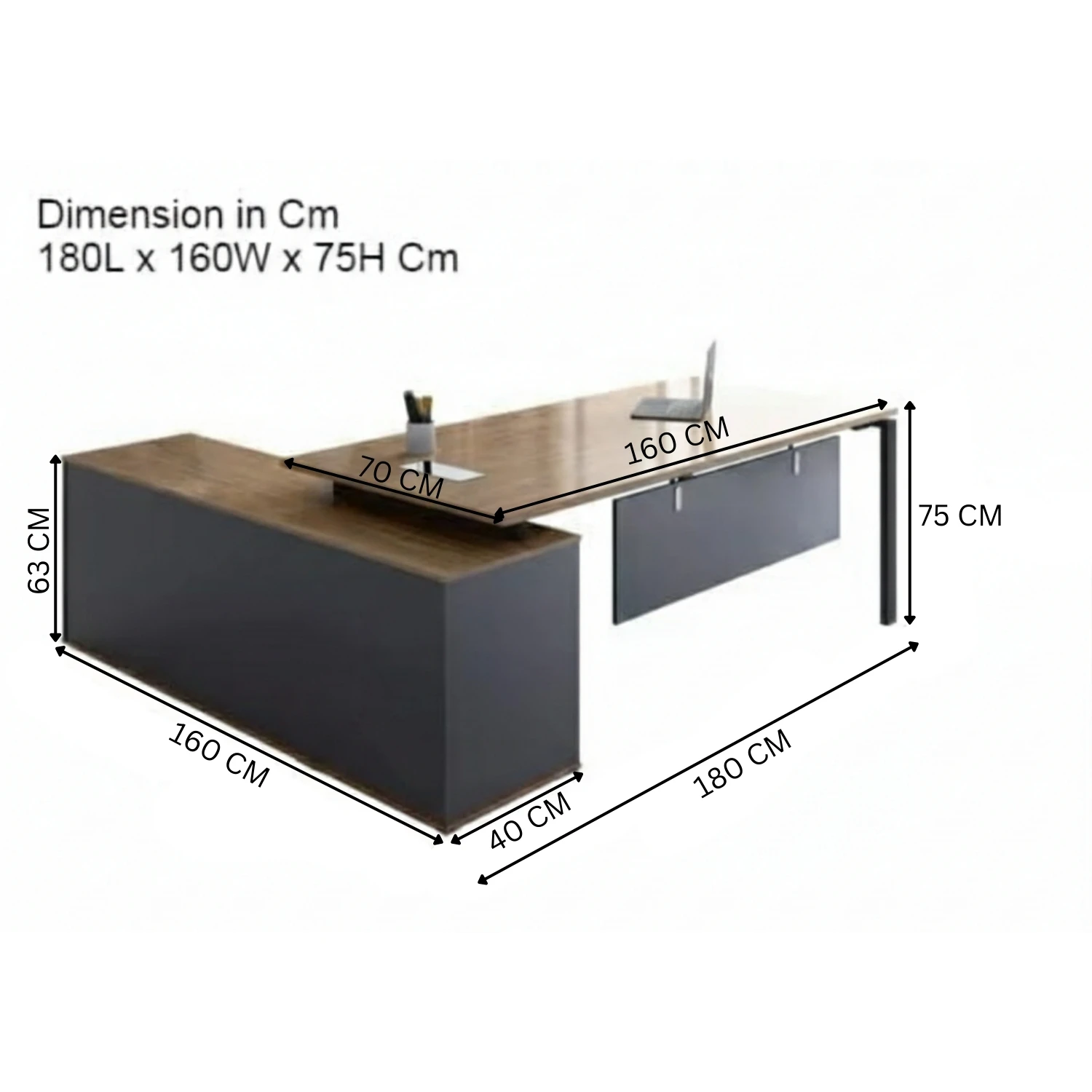 ProNook Executive Desk (180 Cm)