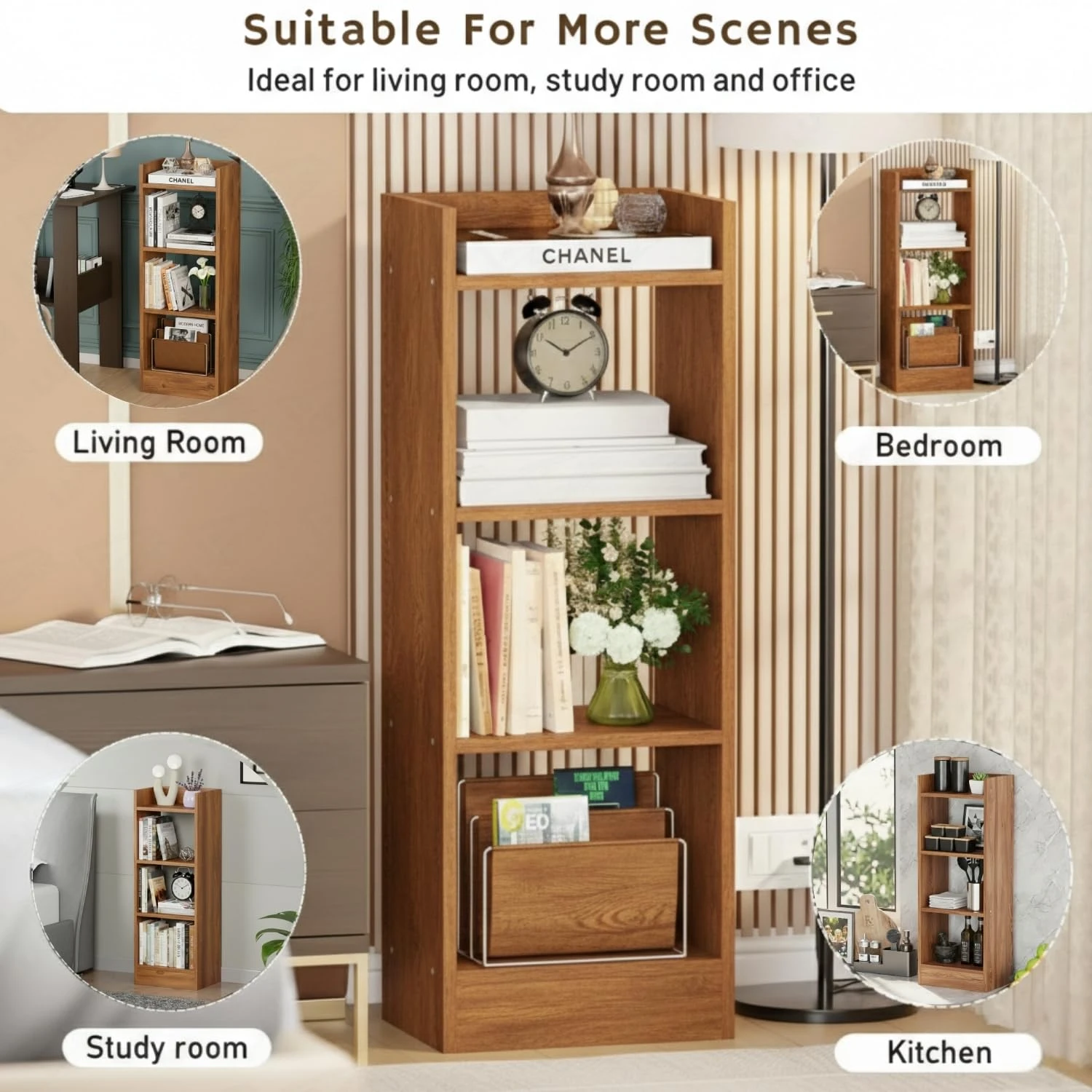 Vault BookShelf (Coach Wood)