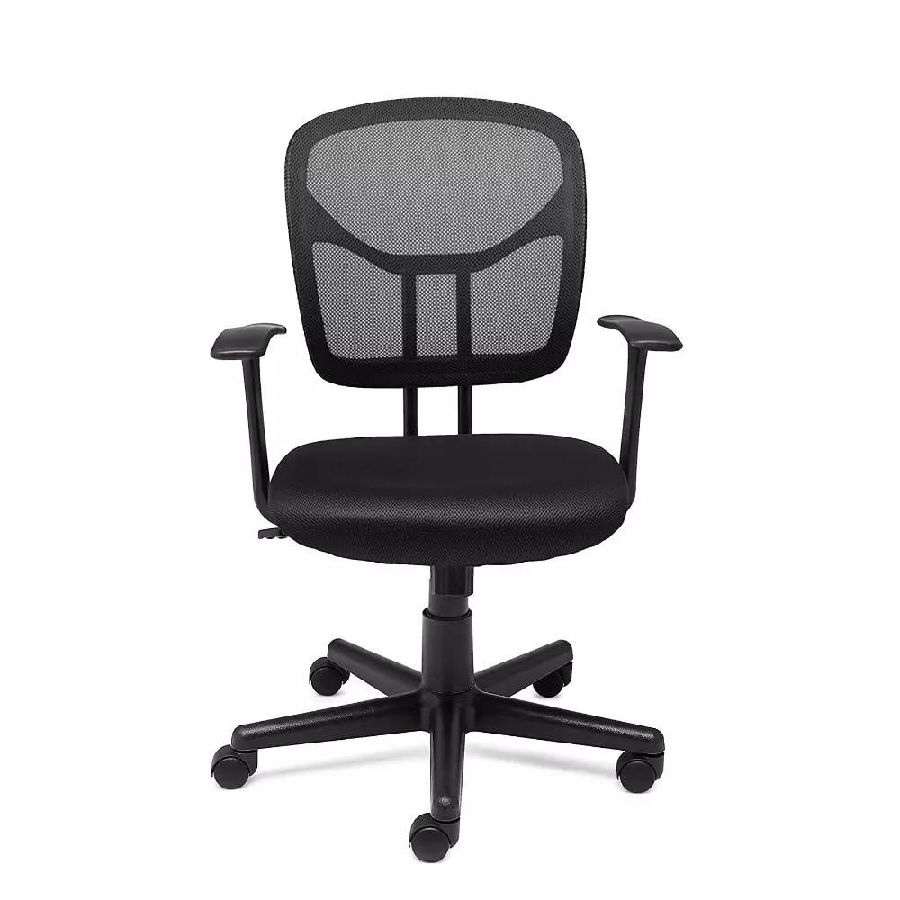 Deskio Full Black Chair (Mesh+Back Support) 03A