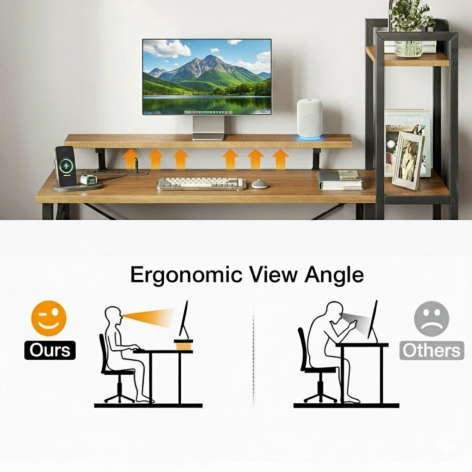 Ergo Desk - Coach Wood