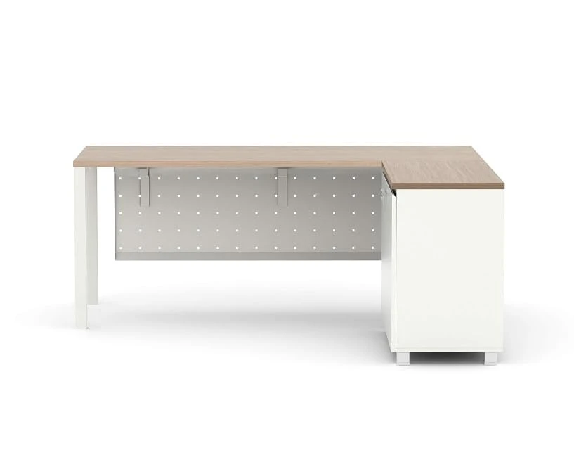 Serenity L-Shape Storage Desk (Walnut/150 CM)