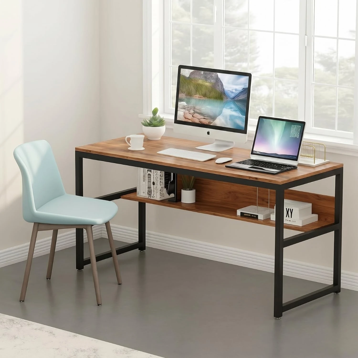 Flam desk- 120 cm - Forest