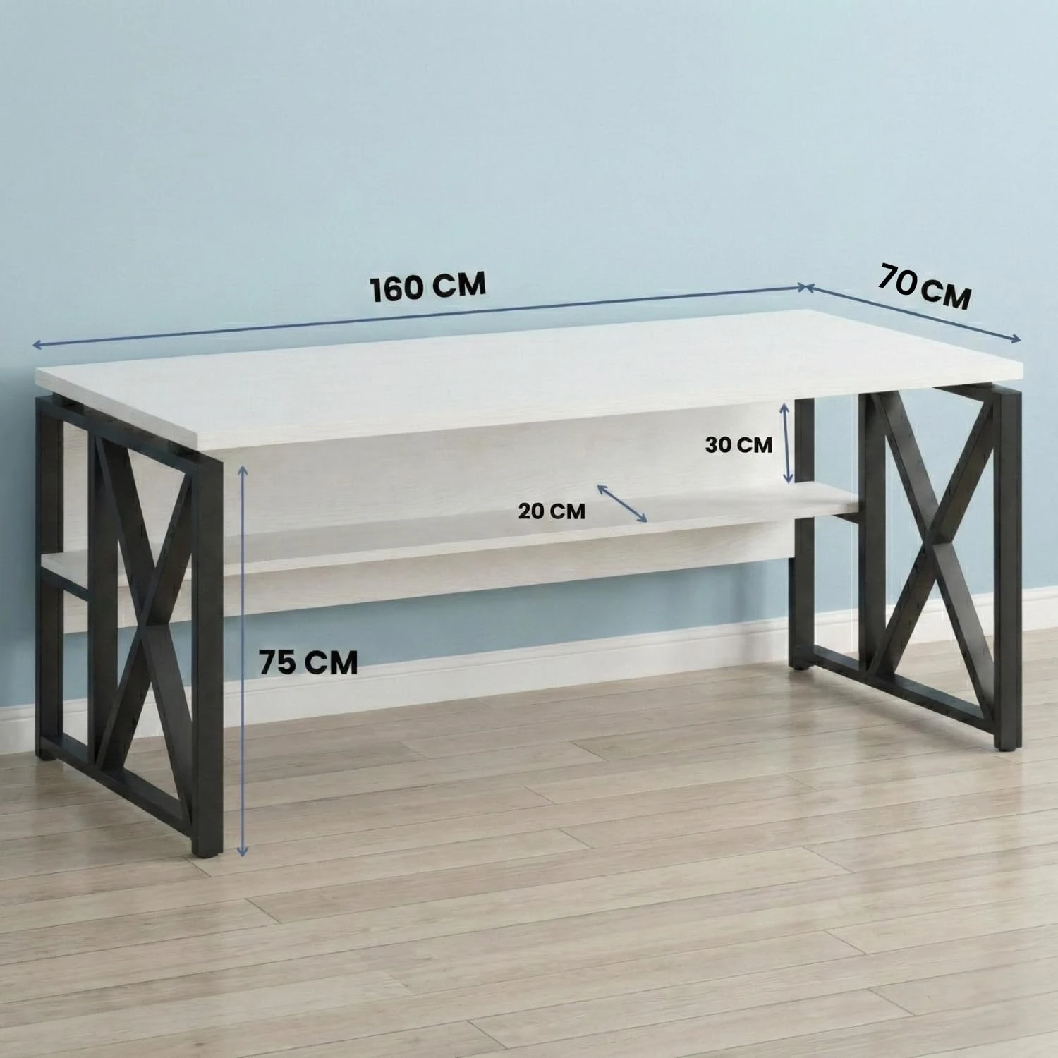 Burako Executive desk (White)