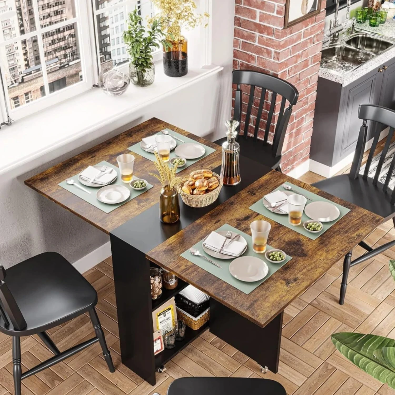 Peyton Dining Table (Brown)