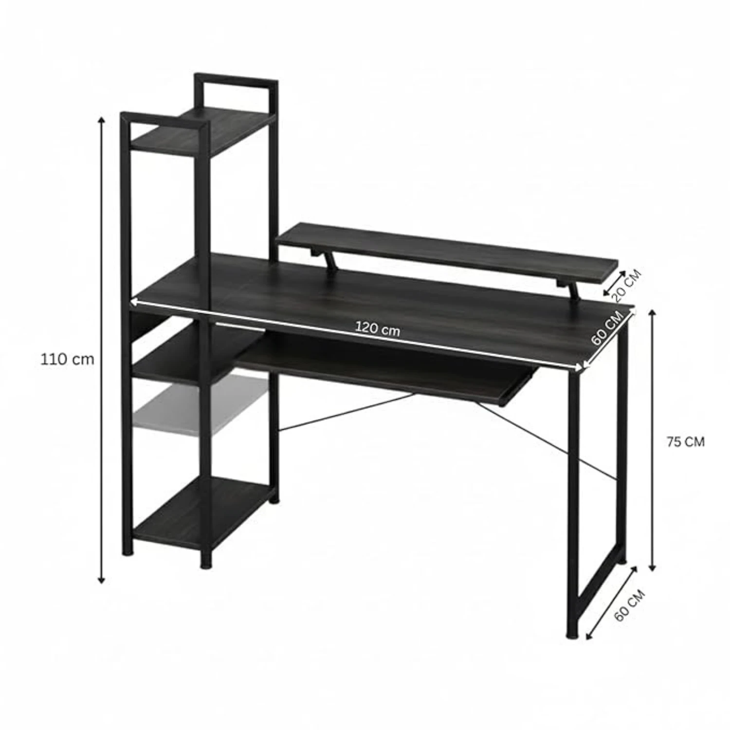 Ergo Desk - (Black)