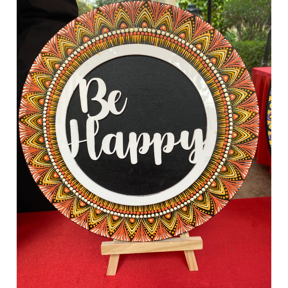 Be Happy Mandala ( Sold)